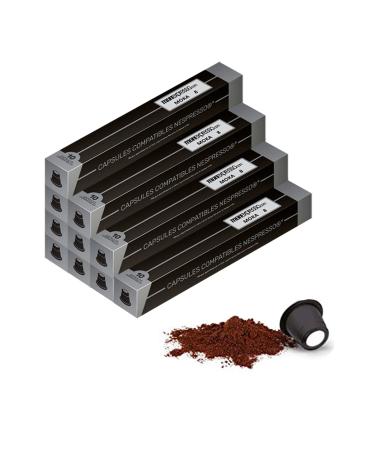 100 Coffee Capsules for Nespresso ? Moka ? 10 packs of 10 Capsules ? Artisanally Roasted in France ? Quality Coffee ? Satisfied or Refunded ?