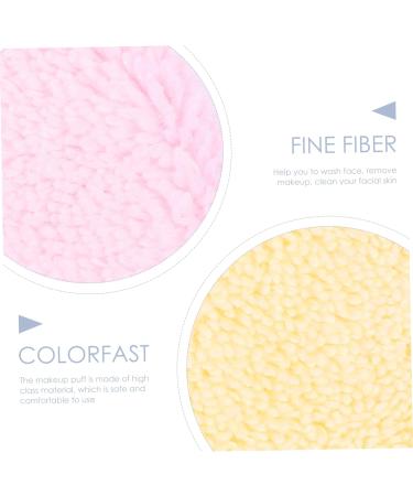 FRCOLOR Face Cleaning Puffs - 3pcs Round Cleansing Pads for Comfortable Makeup Removal | Best Fiber Makeup Tools - Buy Online on GoSupps.com
