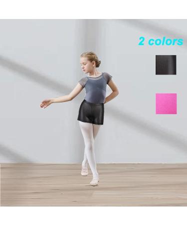 Girls' Sparkle Dance Gymnastics Shorts - Set of 2 | Kids Athletic Wear 5T - Buy Online on GoSupps.com