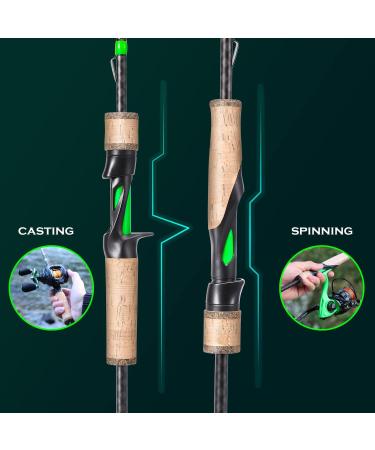 Soougayilang 2.1m Graphite Spinning Rods - Lightweight Cork Handle Fishing Rods for Pike Perch Trout | Sweetwater & Saltwater - Buy Online on GoSupps.com
