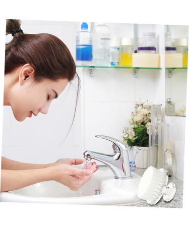 Housoutil Cleansing Brush Face Cleanser for Women Facial Scrub Brush Makeup Skincare Removal Pore Cleaning Brush Face Washing Brush Face Scrub Brush Pp Miss White Handheld Mirror - Buy Online on GoSupps.com