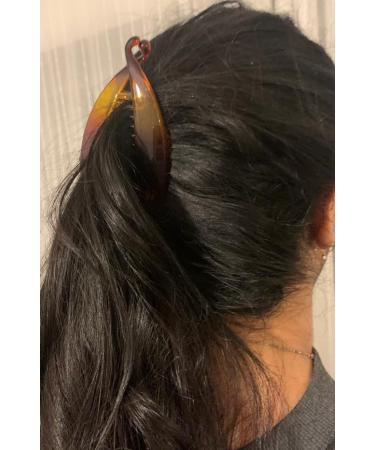 BANANA Fish Clip Wide Tort Brown Toned Comb Hair Grip 14cm Ponytail - Buy Online on GoSupps.com