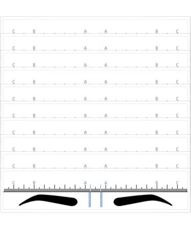 Eyebrow Stencil Ruler with Accurate Positioning Stable Attachment and Precise Scale Easy to Use for Makeup Design - Buy Online on GoSupps.com