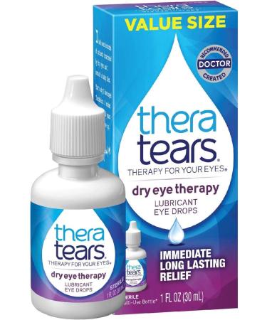 TheraTears Dry Eye Therapy Eye Drops for Dry Eyes 1.0 Fl Oz 1 Fl Oz (Pack of 1)