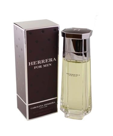 Carolina Herrera Herrera For Men - Sophisticated Fragrance - Sensual And Elegant For The Adventurous Spirit - Woody Floral Musk Scent - Opens With Top Notes Of Neroli And Citrus - Edt Spray - 3.4 Oz Floral 3.4 Fl Oz (Pack