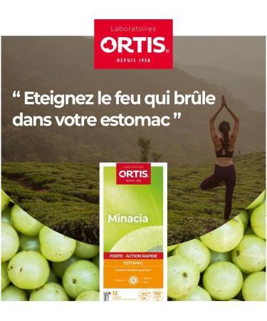 Ortis - MINACIA FORTE gel stick 12 x 12g - Stomach - Acidity - Amla - Fast action - Buy Online on GoSupps.com