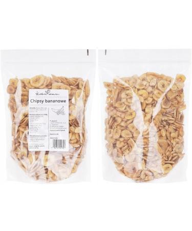 Kuchnia Zdrowia - Banana Chips - Delicious Snack - No Preservatives - High Quality - Leak Proof Zipper Packaging - Doypack: (1000 Grams) - Buy Online on GoSupps.com