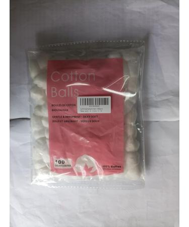 Soft Cotton Balls - 100pcs White Round Makeup & Cosmetic Cotton Wool for Skincare & Degreasing - Buy Online on GoSupps.com