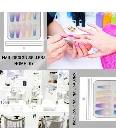 Zezzio 50-Piece Empty Press on Nail Packaging Bags | White Bags & Cardboard for Nail Shop Owners | 5x4 inch (White) - Buy Online on GoSupps.com