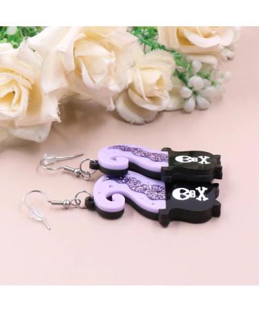 Feylie Halloween Earrings - Trendy Skull Jewelry for Women & Girls | Unique Acrylic Ear Fans & Perfect Gift - Buy Online on GoSupps.com