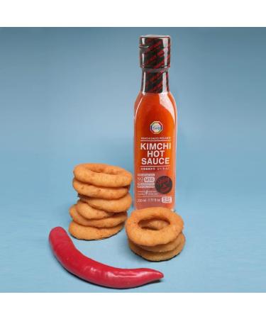 Kimchi Hot Sauce Made with real Kimchi and Gochugaru Bright and Spicy Piquant Flavor Preservative Free Multipurpose Great for Pizza and Taco Gift Idea for Hot Sauce Enthusiast 230ml - Buy Online on GoSupps.com