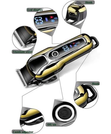 Professional Electric Hair Clipper for Men | LCD Trimmer & Razor | International Shipping Available - Buy Online on GoSupps.com