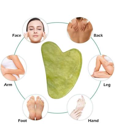 Buy Gua Sha Facial Tool & Roller - Lymphatic Drainage Massage for Tension Relief & Skin Relaxation - International Shipping Available - Buy Online on GoSupps.com