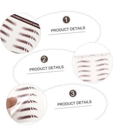 FRCOLOR 30 Pcs Eyebrow Stickers Waterproof Sticker Authentic Fake Eyebrows Imitation Eyebrow Sticker 4d Hair - Buy Online on GoSupps.com