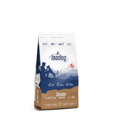 Iso dog - Premium Croquettes for Mature Dogs - Gluten-free - Optimal Digestion - Rich in Chicken - 3kg - GMO-free - 100% Natural Raw Materials
