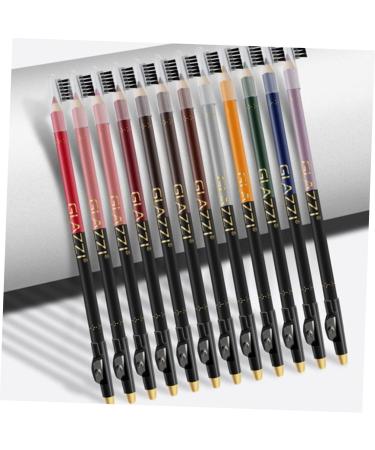 POPETPOP 12pcs Lip Liner Eyeliner Black Waterproof Eyeliner Makeup Lip Liner Eyeliner Pen Water Proof Filler - Buy Online on GoSupps.com