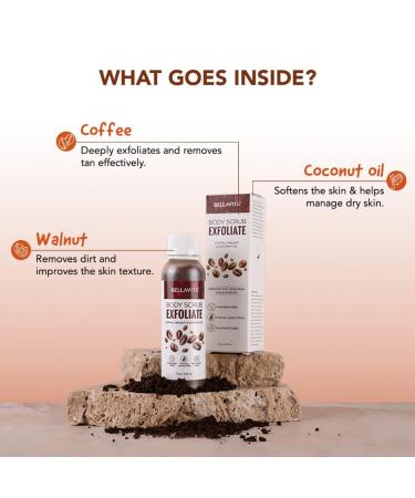Bel la Vita Organic Exfoliate Coffee Scrub For Face & Body Blackhead Remover De Tan Removal Ayurveda Dirt Removal From Neck Knees Elbows Arms 75 G (Pack Of 1) - Buy Online on GoSupps.com