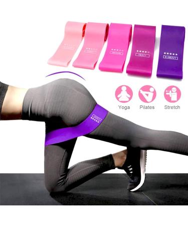 Resistance Bands 5 Pack Resistance Loop Exercise Bands with Carry Bag for Physical Therapy Rehab Yoga Pilates and Strength Training in Gym and Home - Buy Online on GoSupps.com