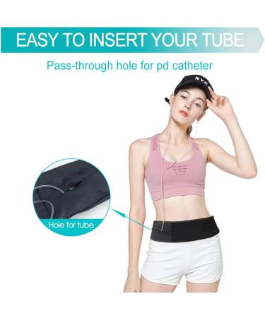 EaseToU Breathable PD Belt Peritoneal Dialysis Catheter Holder - Black Medium (Pack of 1) - Buy Online on GoSupps.com