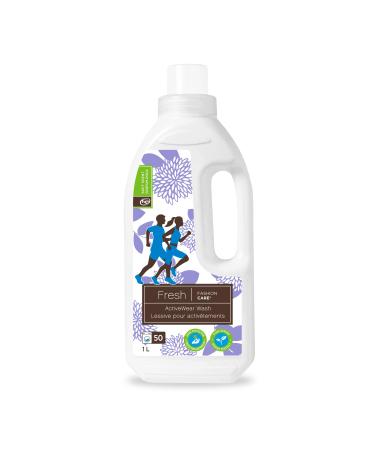 Fashion Care Fresh Sport Wear Laundry Liquid Detergent Yoga Wear Wash All Natural Laundry Detergent HE Laundry Detergent Liquid for Activewear Laundry Solution for Sweaty Workout Clothes 1000 ml 1 l (Pack of 1)