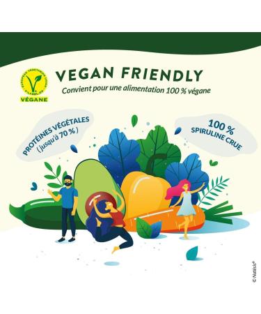 NATESIS Organic & Vegan Spirulina 180 tablets High in Protein Phycocyanin 16.5% Sport Weight Control Energy Immunity High Quality - Buy Online on GoSupps.com