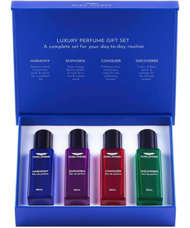 Bloom Beauty Luxury Perfume Gift Set for Men 4x20 ml|Euphoria Conquer Harmony&Discoverer Perfume|Eau De Parfum|Christmas Gifts for Men - Buy Online on GoSupps.com