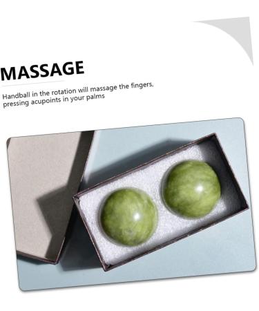 Lurrose 8 STK Handball Massage Roller - Marble Chinese Meditation Balls for Fitness & Health | Skin-Friendly Jade Handballs - Buy Online on GoSupps.com