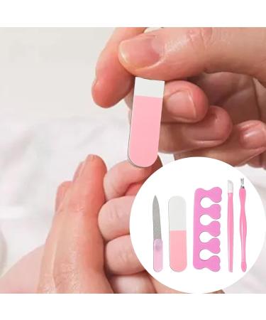 Manicure Pedicure Grooming Kit 5 Piece Professional Nail Tool Set - Safe Manicure for Proms Travel Parties and Dating - Buy Online on GoSupps.com