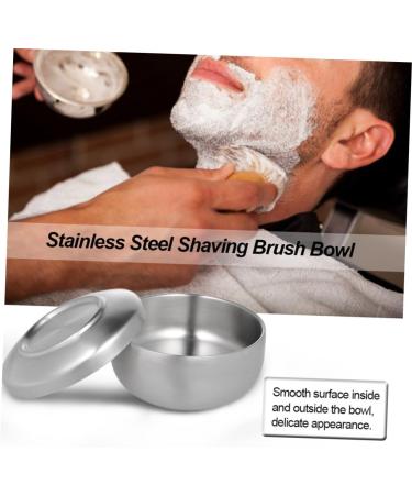 Frcolor 3-Piece Metal Stand Set - Polished Silver Shell Salon Gift | Stainless Steel Razor Holder | Bathroom Organizer 11x11x6.5cm - Buy Online on GoSupps.com