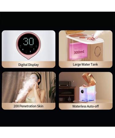 kzxbty Nano Ionic Face Steamer Deep Clean Moisturizing Steaming Face Skin Care Hot Cold Sprayer Steamer Spa Sprayer Easy to Use B Red - Buy Online on GoSupps.com