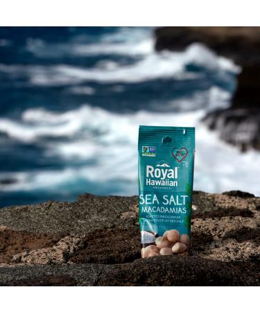 Royal Hawaiian Sea Salt Macadamia Nuts 1 Oz Snack Pouch (12 Pack) | Dry Roasted | Premium Quality | Healthy Snacking Option - Buy Online on GoSupps.com