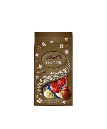 Lindt Bag of 22 Medium and Fondant Lindor Eggs in Dark, Milk and White Chocolate for Easter Egg Hunt 180g