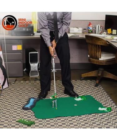 Mini Indoor Golf Player Pack - Mini Golf Game for Kids and Adults with Essential Accessories - Putting Green, Clubs, & 35 Shotmaker Golfer - Mini Golf Course for Indoor Play - Buy Online on GoSupps.com
