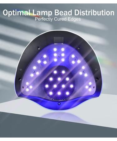Easkep 120W UV Nail Lamp - Professional Portable UV LED Nail Dryer for Gel Nail Polish - Faster Curing Lamp for Home and Salon Use (Black) - Buy Online on GoSupps.com