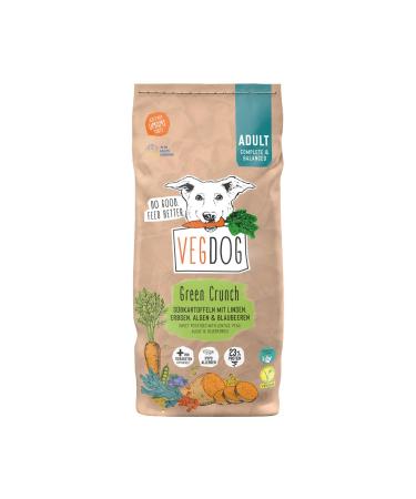 Vegdog Green Crunch Vegan's dry food for adult dogs with sweet potato and lentils grain -free single feed for allergy sufferers with alternative protein source (5) kg vegetables 5 kg (1 Pack)