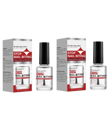2PCS Stop Nail Biting Kids Bitter-Tasting Thumb Sucking Solution No Bite Nail Polish Finger Guard Prevention Long-Lasting & Safe
