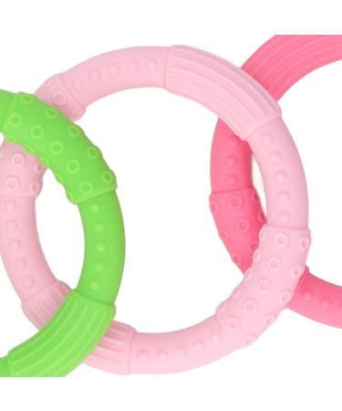 Silicone Teething Bracelet Bundle for Babies | 3pc Baby Teether Toy Set (Type 2) - Buy Online on GoSupps.com