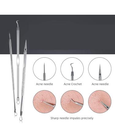 Acne Needle Stainless Steel Acne Needle Set Blackhead Remover Clean Spot Pimple Squeeze Removal Face Skin Care Tools (Color : 8PCS Iron Box) - Buy Online on GoSupps.com