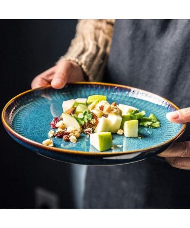 Fine Dinnerware Set Porcelain Dinnerware Set Ceramic Plates and Bowls Sets Modern Creativity Vintage Lounge Round Reactive Glaze Stoneware Dishes Set for Kitchen/Dining - Buy Online on GoSupps.com