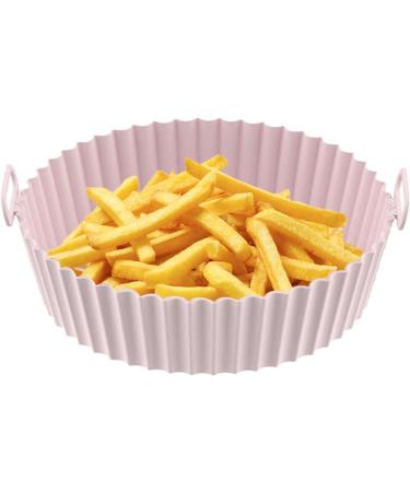 Food Safe Silicone Pot Air Fryer Silicone Pot Heat-Resistant Air Fryer Accessory Replacement Of Parchment Liners Air Fryer Accessory Kit 8.5 Inch Air Fryer Basket For Fries Pizza & Chickens Pink - Buy Online on GoSupps.com