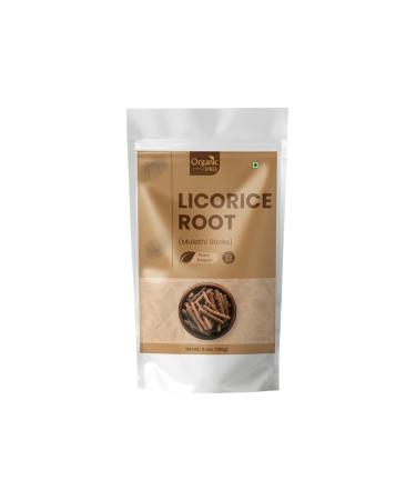 Organic Spree Licorice Root (Mulethi Sticks) | Glycyrrhiza glabra Yashtimadhu | 5.3 oz (150 gm) | Herbal Support for Clear Voice Smooth Digestion & Daily Wellness* | GMP Certified 150gm - Pack of 1