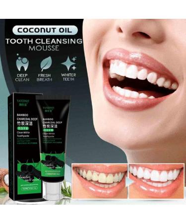 Yanjiayi Bamboo Charcoal Toothpaste - Brightening Activated Carbon Deep Clean | Fresh Breath & Stain Removal | 5-Pack - Buy Online on GoSupps.com