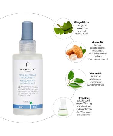 Mahnaz Man Premium Scalp Activator No. 7 - Fight Hair Loss Boost Hair Growth 100ml (2-Month Supply) - Buy Online on GoSupps.com