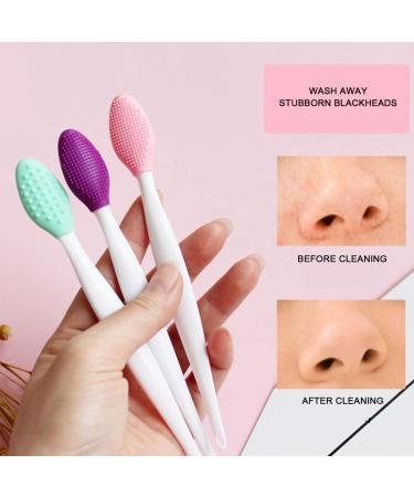 Androxeda 6-Piece Silicone Peeling Lip Brushes Set | Double-Sided Soft Lip Tools for Smooth Full Lips | Available in Blue Red Pink Green Purple Yellow - Buy Online on GoSupps.com