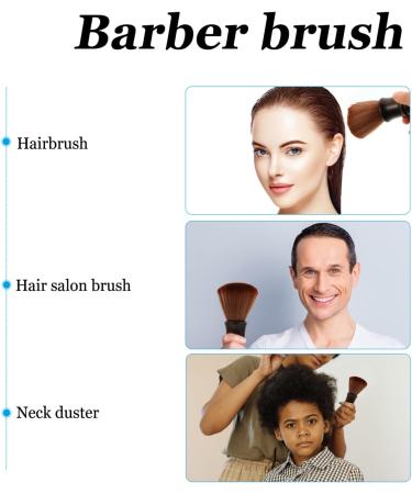 DOITOOL Powder Neck Duster Soft Lotus Wood Brush Fiber Duster Brush Cleansing Man Barber Neck Duster - Buy Online on GoSupps.com