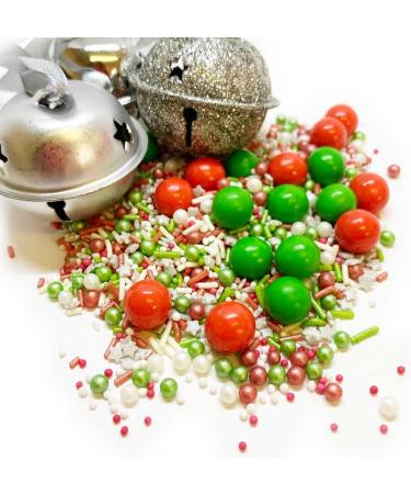 Merry Berry Sprinkletti Christmas Cake Topper - 100g Edible Festive Decorations for Xmas Party Cakes - Buy Online on GoSupps.com