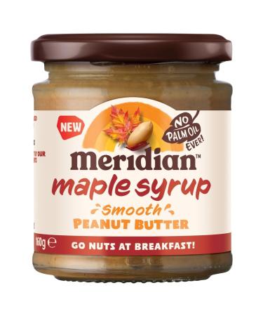 Meridian Breakfast Smooth Peanut Butter with Maple Syrup 160g