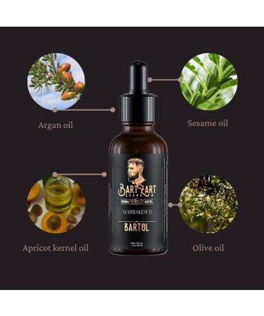 Bartzart Shabo Bartbrush Set | High-Quality Beard Oil Cedar Wood Natural Beard Balm & Wild Boar Bristle Brush | Premium Beard Care Essentials - Buy Online on GoSupps.com