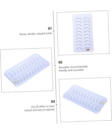 Didiseaon 20 Pairs False Eyelashes Reusable Eyelash Makeup Eyelashes Headband Shiny Eyeliner Carnival Makeup Supplies False Eyelashes Soft Artificial Lengthen Ms White - Buy Online on GoSupps.com