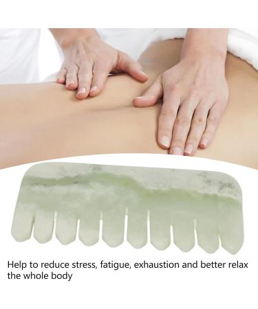 Verdant Touch Jade Massage Comb | Handheld Scalp & Physical Therapy Tool for Relaxation - Buy Online on GoSupps.com
